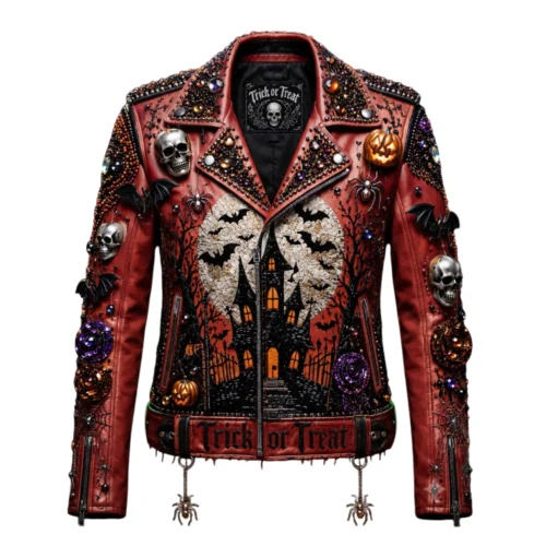 Men’s Haunted Biker Leather Jacket