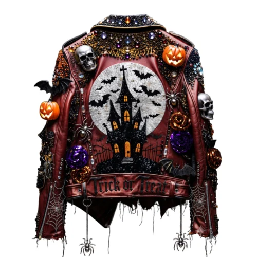 Women’s Halloween Biker Leather Jacket