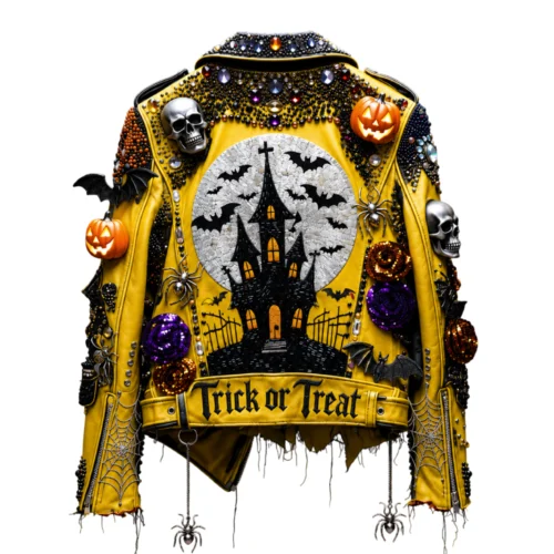 Men’s Haunted Leather Biker Jacket
