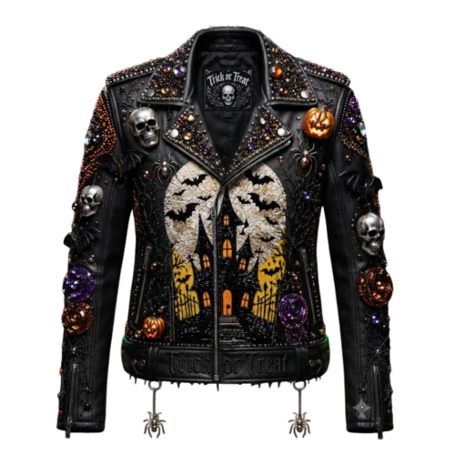 Women’s Halloween Leather Biker Jacket