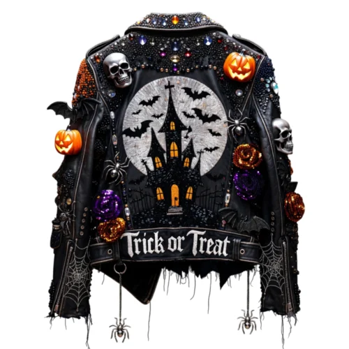 Women’s Halloween Leather Biker Jacket