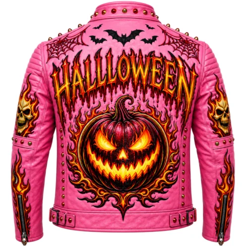 Men’s Halloween Leather Biker Jacket