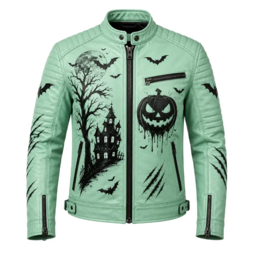 Men’s Halloween Leather Biker Jacket