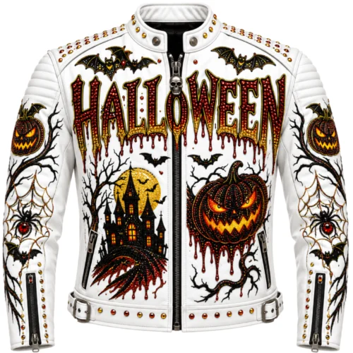 Men’s Halloween Leather Biker Jacket