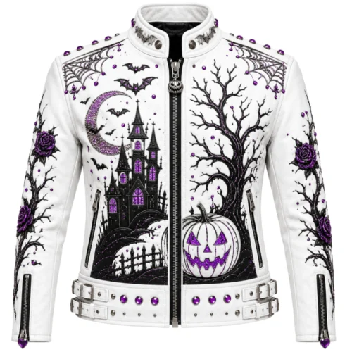 Men’s Halloween Leather Biker Jacket