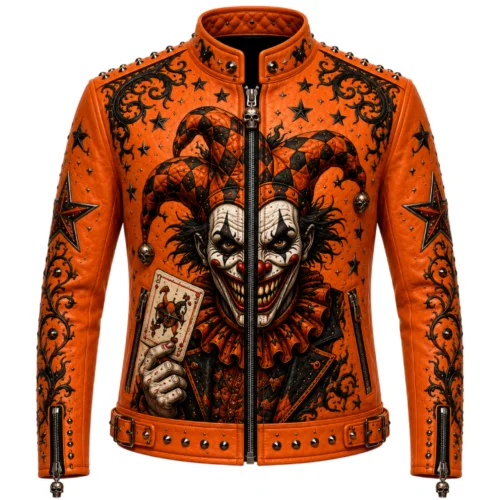 Men’s Halloween Leather Biker Jacket