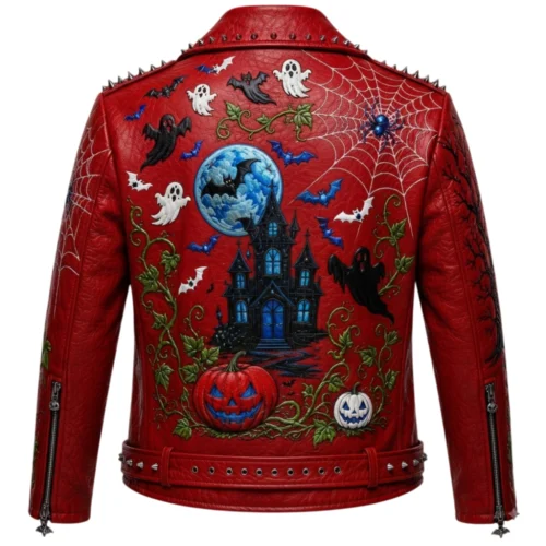 Men’s Halloween Leather Biker Jacket