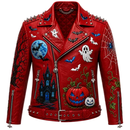 Men’s Halloween Leather Biker Jacket