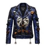 Men’s Halloween Biker Leather Jacket