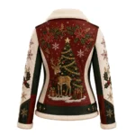 Women’s Christmas Leather Biker Jacket