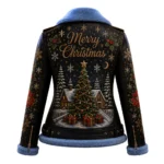 Women’s Christmas Leather Biker Jacket