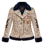 Women’s Christmas Leather Biker Jacket