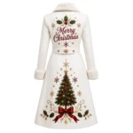 Women’s Christmas Leather Long Coat
