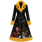 Women’s Christmas Leather Long Coat