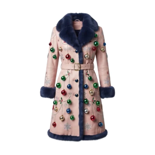 Women’s Leather Long Coat Christmas