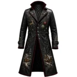 Men’s Christmas Leather Long Coat