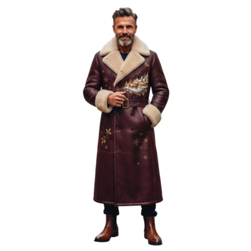 Men’s Leather Long Coat