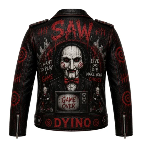 Women’s Horror Leather Biker Jacket