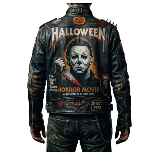 Men’s Halloween Leather Biker Jacket
