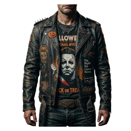 Men’s Halloween Leather Biker Jacket