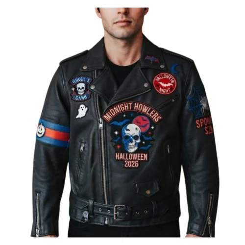 Men’s Halloween Leather Biker Jacket